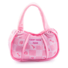 Load image into Gallery viewer, Pink Checker Chewy Vuiton Handbag by Haute Diggity Dog
