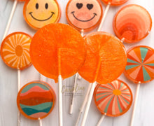 Load image into Gallery viewer, Choose Happy Lollipops, Peach Flavor, 10/Case - VEGAN
