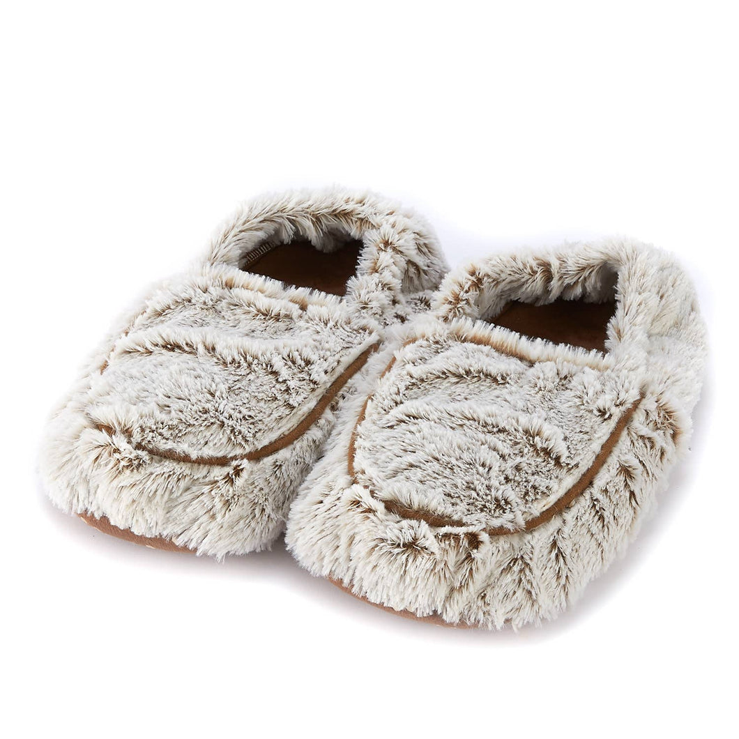 Marshmallow Brown Warmies Slippers